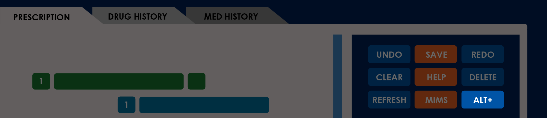 Daley Dose user interface alternative meds button