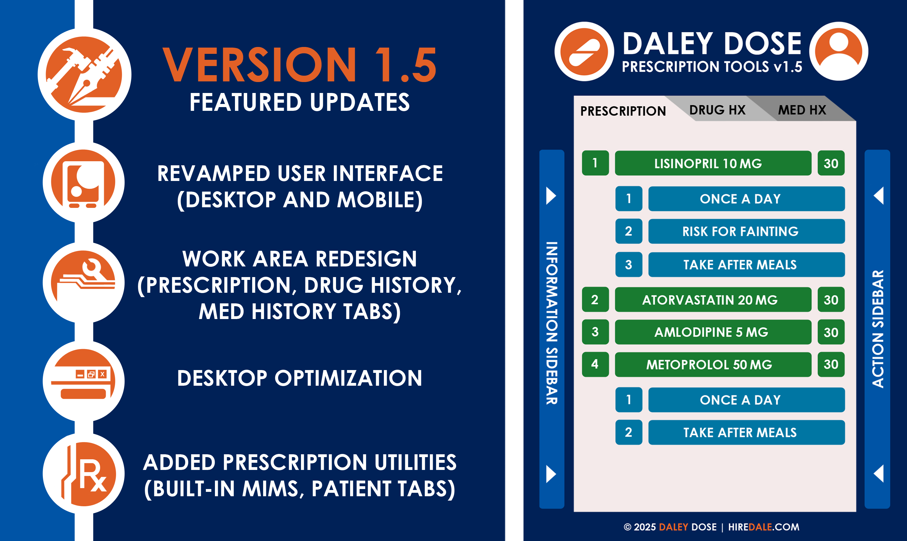 Daily Dose user interface